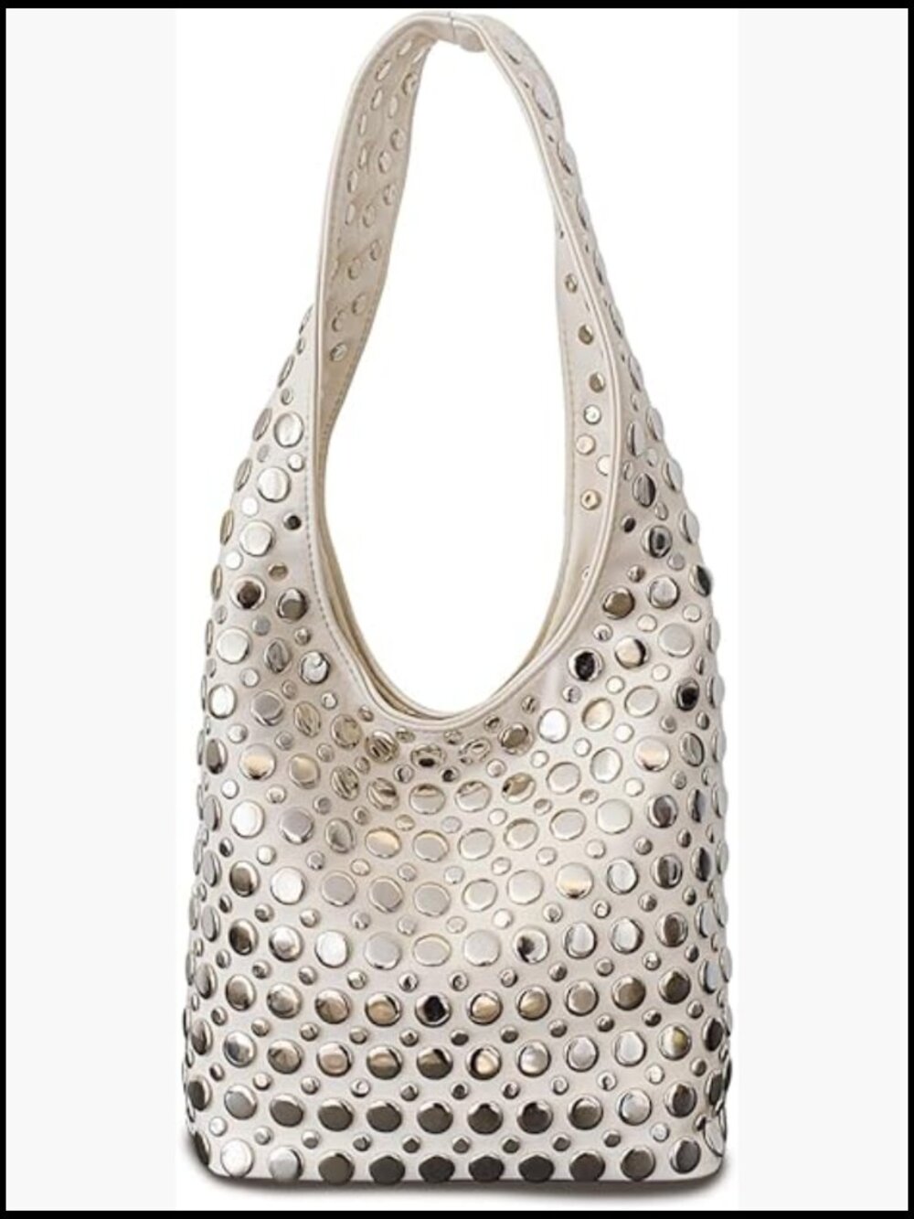 Y2K Hobo Shoulder Bag Punk Studded Top Handle Tote Handbag Fall Trend Purse
